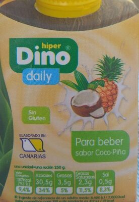 Foto de Yogur para beber sabor coco piña
