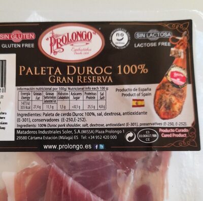 Foto de Paleta duroc