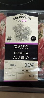 Foto de Pavo chuleta al ajillo
