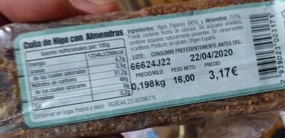 Foto de Cuñs de higos con almendras