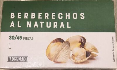Foto de Berberechos al natural. L. 30/45 piezas