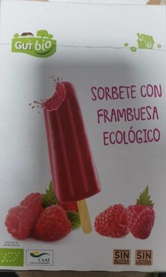 Foto de Sorbete con frambuesa ecológico
