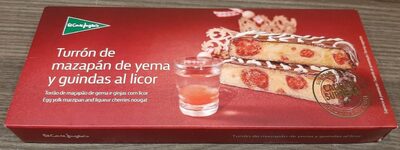 Foto de Turrón de mazapán de yema y guindas al licor