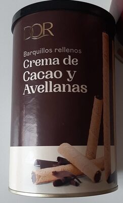 Foto de Barquillos rellenos de cacao y avellanas