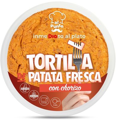 Foto de Tortilla de patata fresca con chorizo