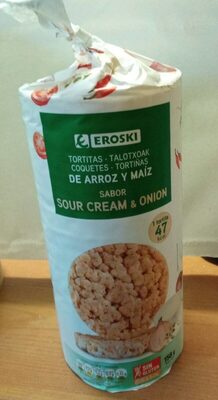 Foto de Tortitas de arroz y maíz sabor sour cream and onion