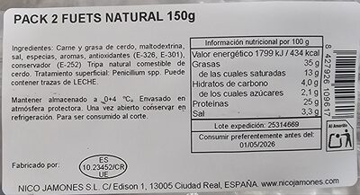 Foto de Pack 2 fuets natural