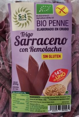 Foto de Bio penne trigo sarraceno sin gluten