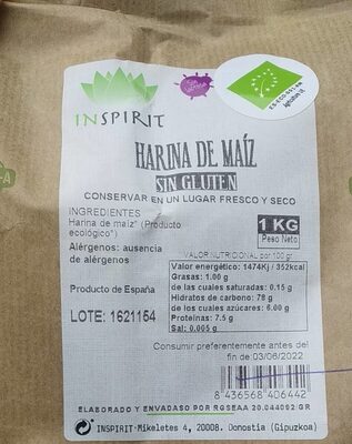 Foto de Harina de maiz InSpirit