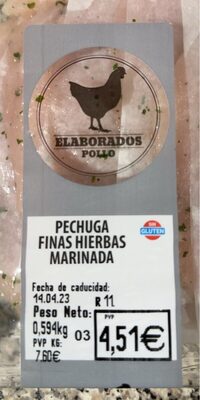 Foto de PECHUGA FINAS HIERBAS MARINADA
