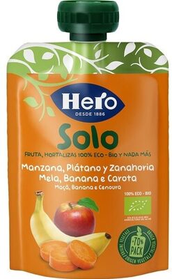Foto de Bolsita de plátano, manzana y zanahoria