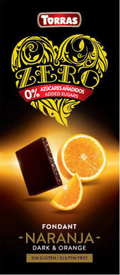 Foto de Torras Chocolate negro fondant con naranja Sin gluten vengan