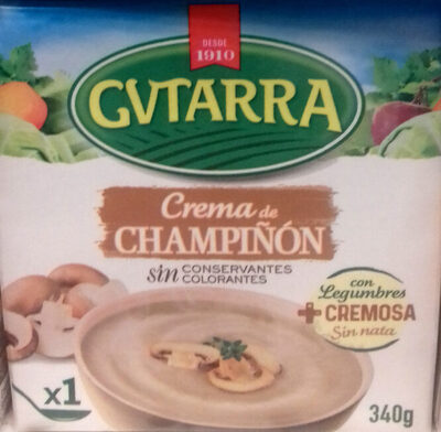 Foto de Crema de champiñón con legumbres envase 340 g