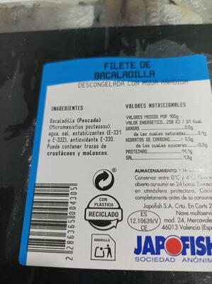 Foto de Filete de Bacaladilla