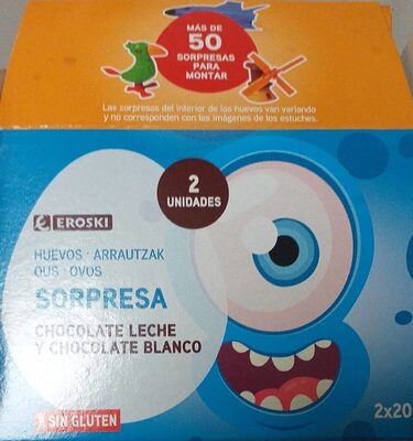 Foto de Huevos sorpresa chocolate con leche y chocolate blanco