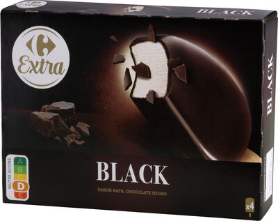 Foto de Bombón helado sabor nata y chocolate negro