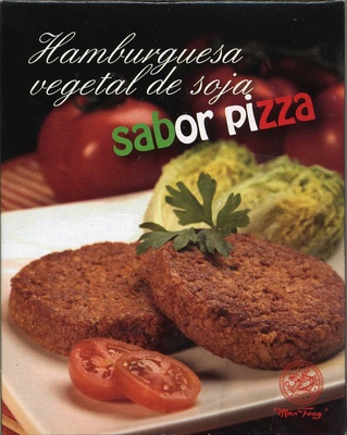 Foto de Hamburguesa de soja sabor pizza