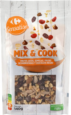 Foto de Mix and cook, frutos secos, semillas, frutas deshidratadas y chocolate negro