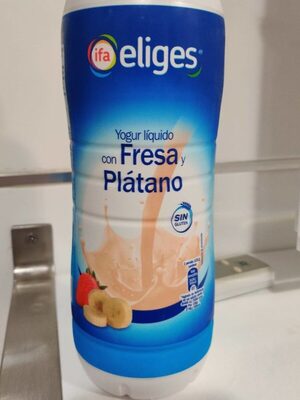 Foto de Yogur líquido con Fresa y Platano