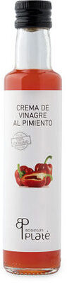 Foto de Crema de vinagre al pimiento