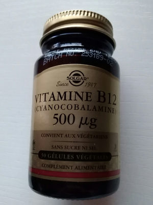 Foto de Vitamine B12 500μg - 50 Gélules - Solgar