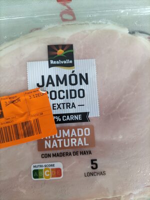Foto de Jamon cocido extra, ahumado natural