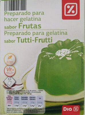 Foto de Preparado para hacer gelatina sabor frutas