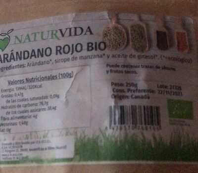 Foto de Arandano rojo