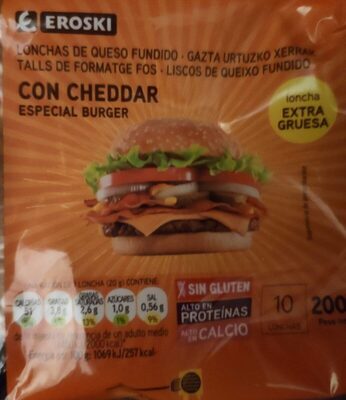 Foto de Lonchas de queso cheddar