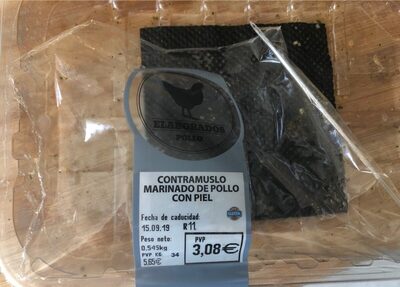 Foto de Contramuslo marinado de pollo con piel