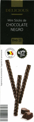 Foto de Delicious mini sticks de chocolate negro 62% cacao