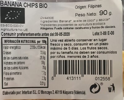 Foto de Banana chips bio