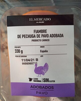 Foto de Fiambre de pechuga de pavo adobada