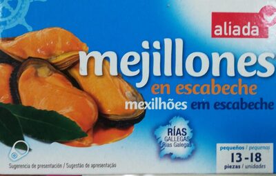 Foto de Mejillones de las rías gallegas en escabeche sin gluten 13-18 lata 69 g