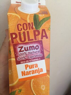 Foto de Zumo pura naranja con pulpa