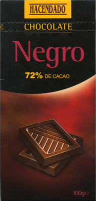 Foto de Tableta de chocolate negro 72% cacao - DESCATALOGADO