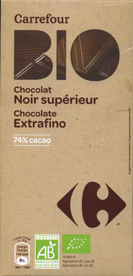 Foto de Tableta de chocolate negro 74% cacao