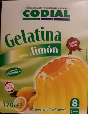 Foto de Gelatina sabor limón (preparado en polvo)