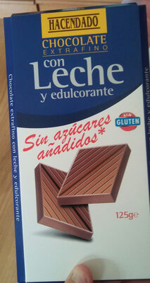 Foto de Chocolate extrafino con leche y edulcorante