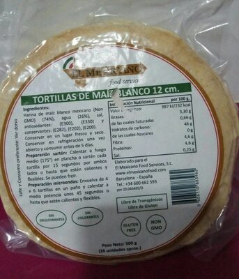 Foto de Tortillas de maíz blanco