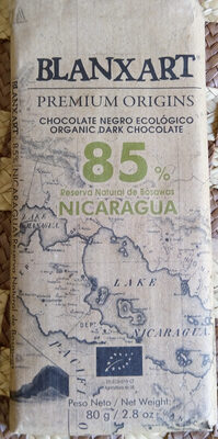 Foto de chocolate negro ecologico 85% Nicaragua