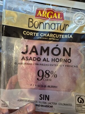 Foto de Bonnatur jamón cocido asado lonchas sin gluten sin lactosa