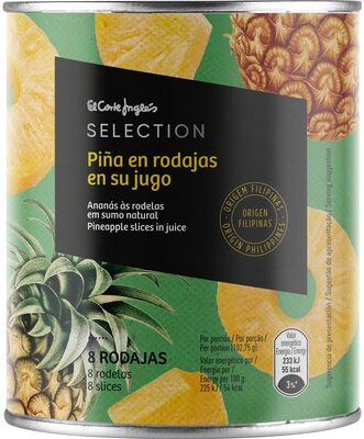 Foto de Piña en rodajas en su jugo