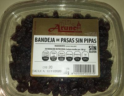Foto de Bandeja de pasas sin pipas