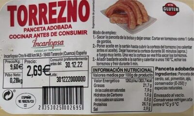 Foto de Torrezno de Panceta Adobada