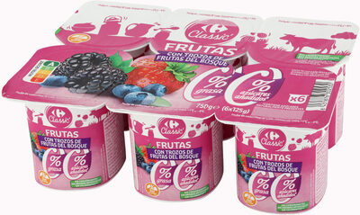 Foto de Yogur 00% con frutas del bosque