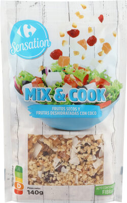 Foto de Mix and cook, frutos secos y frutas deshidratadas con coco