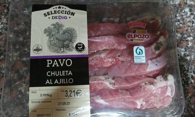 Foto de Pavo chuleta al ajillo