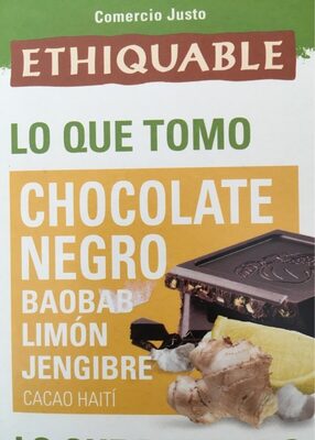 Foto de Chocolate negro: baobab, limón y jengibre