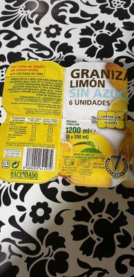 Foto de Granizado de limón sin azúcares
